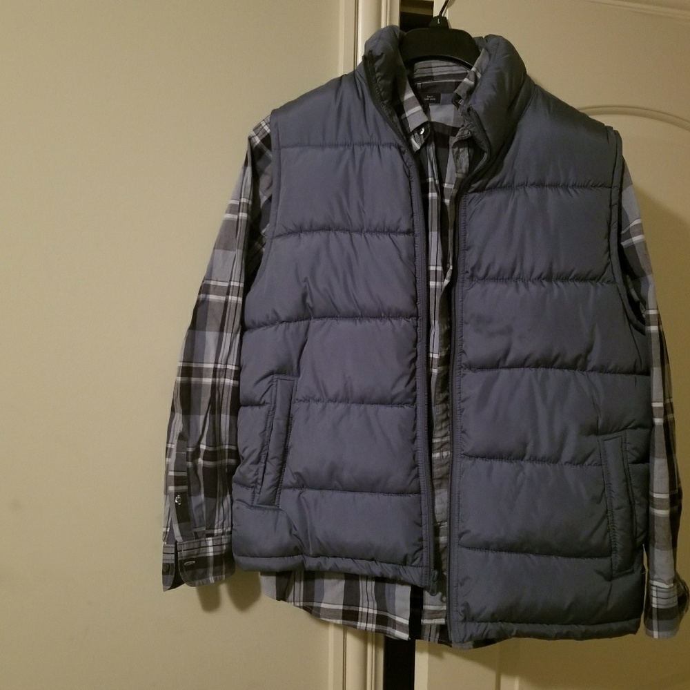 Gap vest and gap shirt.